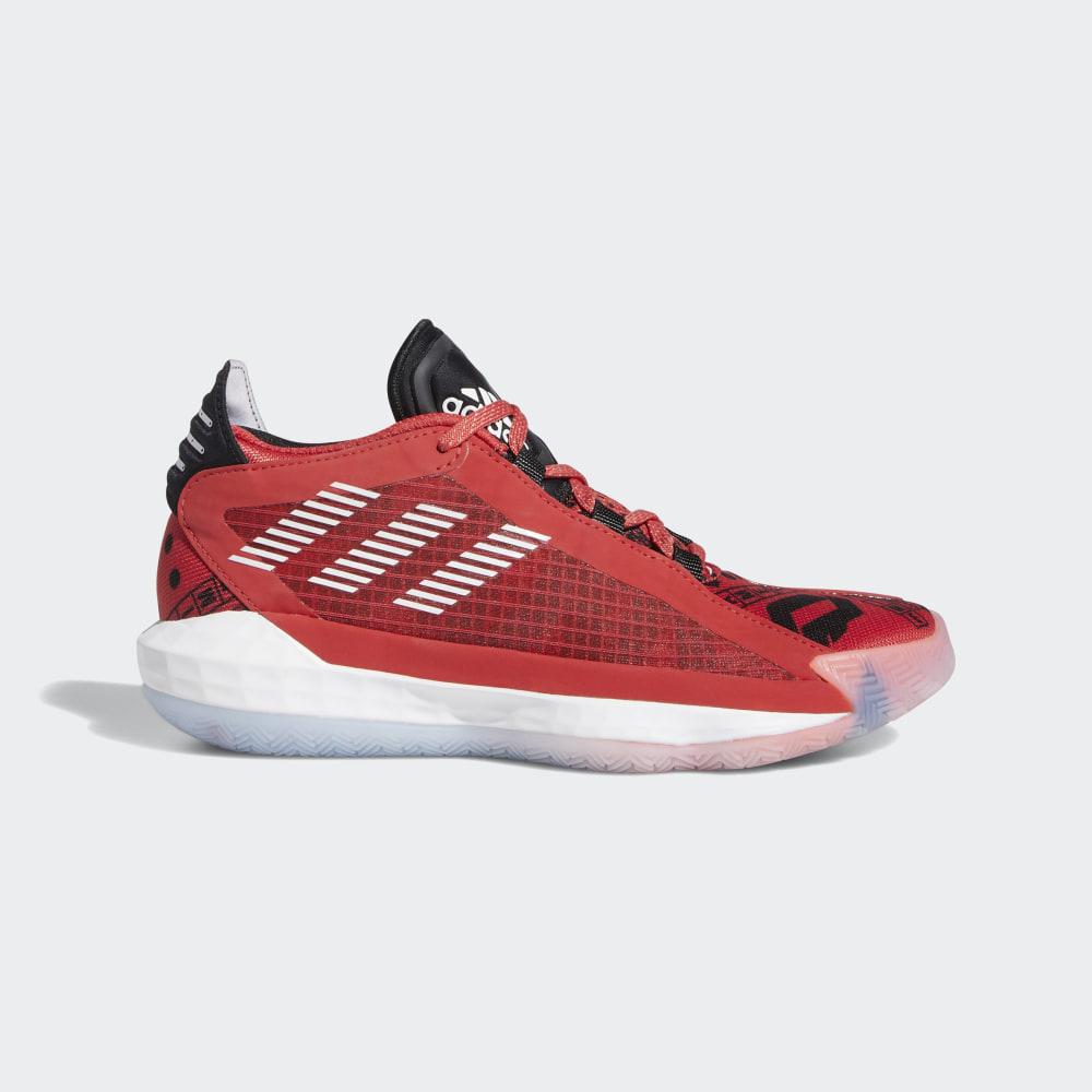 Adidasi Baschet Adidas Dame 6 Geek Up Baieti Romania - Rosii/Gri/Rosii FW4341